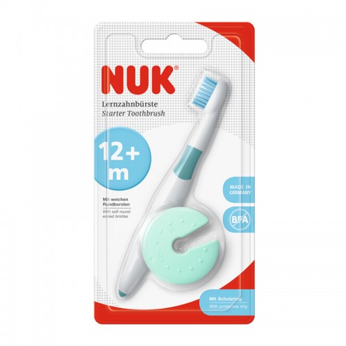 NUK Starter Toothbrush | Learner Toothbrush | 12 months+  | Made in Germany